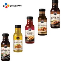전문점 특제소스!! CJ백설 소스류 돈까스 스테이크 데리야끼 머스타드 칠리소스, 2개, 돈카츠소스315g