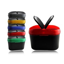 아기간식버리기용 고정클립 차량쓰레기통 1+1 원룸꾸미기 신혼집 화장실 오피스휴지통, 1개, 듀얼오픈 차량용휴지통(색상랜덤)