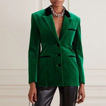 여성 프리미엄 유럽 벨벳 정장 슈트 자켓 고급 스타일 루즈핏 해외 셀럽 럭셔리 재킷