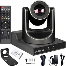 Prisual NDI PTZ 카메라 HDMI 3G-SDI 및 IP 출력의 30x 풀 HD 라이브 스트리밍 HX4.5 PoE 지원 교회 회의 교육 e스포츠 등(30X N
