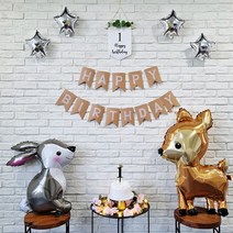 셀프 돌잔치 첫돌상 한살 아기 생일파티 풍선세트, 기본형