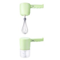 전동 밀가루 빵 면 칼국수 국수 반죽기 usb 충전식 식품 믹서 전기 무선 식품 믹서기 우유 거품 케이크 계란 비터 마늘 메이커 크림 베이킹 반죽 믹서, 4-하얀