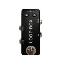 Mosky Loop Box 기타 루프 이펙트 페달 스위처 채널 True Bypass 기타 액세서리, 하나, 보여진 바와 같이