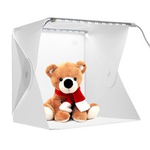 40cm 큐브 대형 소프트박스 LED바 내장형 배경천 4종, 40큐브 led 포토박스, 1개
