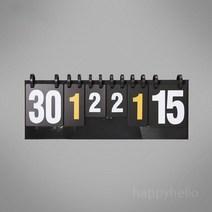 스코어보드 점수판 학교체육 축구대회, 6자리스코어보드(파란색+빨간색)