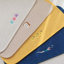 워셔블 푸디 자수 발매트 40x60, 프렌즈