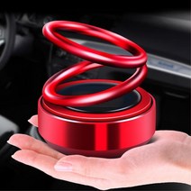 더블링 회전 태양열 향기 방향제 차량 액세서리 자동차 방향제차량용 여자차량방향제, 레드, 다우니 에이플 프레쉬