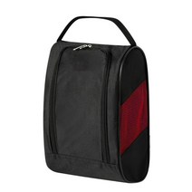 10l 휴대용 골프 신발 홀더 가방 경량 나일론 골프 신발 캐리어 파우치 조직 파우치 스포츠 액세서리 32x22x12cm, 빨간색