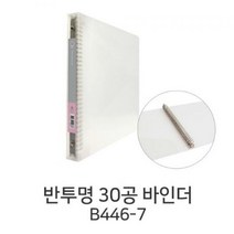 M 반투명 30공 바인더 B446-7 /30공바인더/A4바인더