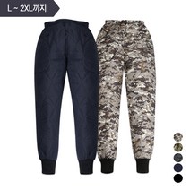 디코르스 L~2XL 깔깔이 바지 남자 방한복 패딩팬츠