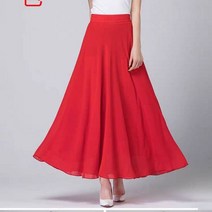 뉴타임즈 시폰 스커트 플리츠 롱스커트 NO171Z