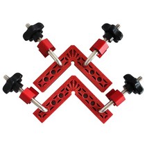 150mm 사각형 눈금자 알루미늄 합금 마킹 90도 직각 눈금자 l 유형 휴대용 정밀 사각형 홈 위치, 2pcs 레드 세트