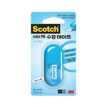 3M 아모스 PLUS 수정테이프, 3M 미니필 수정테이프(블루)