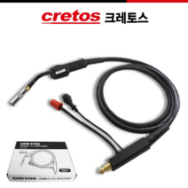 크레토스 용접토치 CO2토치 용접용품 용접부품 3M 5M 용접 토치, 500A-3M