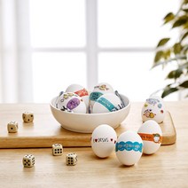 2023년 부활절 계란 포장 선물 꾸미기 띠지 스티커, 1.띠지 해피 연두, 1세트