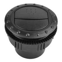차량용 무시동 에어컨 화물차 창문형 굴삭기 자동차 RV ATV A/C 환기 공기 배출구 60mm 회전 내부 원형 천장, 1.Black