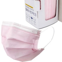 케이프리 국내생산 대형 소형 일회용 마스크 100매 MB필터 멜트블로운 지퍼백 박스 포장 올 검정 핑크 그레이 블랙 밀리터리 화이트 레오파드 호피 무늬 패턴, 핑크대형, 1개