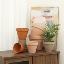 데로마 바소 이태리 토분 테라코타 빈티지 인테리어 도자기 화분, 그라파이트, 27호(화분단품)