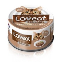 사조 러브잇 레드라벨 고양이 간식캔 160g, 흰살참치 + 가쓰오부시 혼합맛, 12개