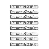 자동차 스피커 오디오 엠블럼 스티커 harman/kardon For Mitsubishi Lancer ASX Montero Kia K7 Ceed Cerato Sorento Optim, [02] 8pcs