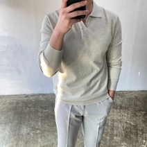 미꼬장 남자카라니트 오픈 캐시미어 15컬러