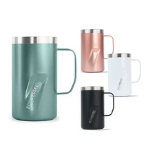 에코베슬 트랜짓 16oz 473ml 친환경 스텐 보온 보냉 손잡이 머그컵, 아쿠아제이드