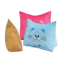 [ILΞ9] 스마일캣 삼각쿠션 모양 세모 의자 인테리어 캐릭터 침대 등쿠 미용실 쇼파_EΞ82076Ea, opΞ루다(핑크)