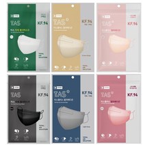 타스플러스에어방역마스크(KF94)(대형)(검정색) 50매, 50매입, 1개, 블랙