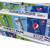 롯데칠성음료 롯데칠성 탄산버라이어티팩250ml X 18입 밀키스 펩시 사이다, 18개입, 250ml