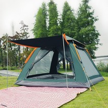 STARRY 캠핑 원터치텐트 방수 자외선 차단 텐트4~5인용, 초대형(265cmx265cm)