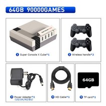 슈퍼 콘솔 X 큐브 레트로 TV 비디오 게임 PSP/PS1/N64/DC/나오미 117 000 + 클래식 디스플레이 프로젝터, CHINA_cube-64-706-2 | UA Plug