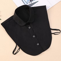 베이직클로즈 여성 베이직 페이크 카라 레이어드 넥케이프 넥기본