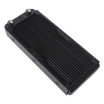 HXBE-DIY 액체 냉각 시스템 고밀도 핀 18 열 튜브 알루미늄 라디에이터 컴퓨터 수냉 240mm/9.45i 용, 240mm Thread mouth