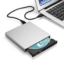 블루레이ODD 외장 리핑 4K 재생 플레이어 USB 2.0 광학 드라이브 CD RW CD-RW 플레이어 휴대용 외부 DVD 레, A _silver-USB2.0