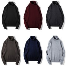 가바바 남성 목폴라 니트티 데일리 무지 스웨터 G22392