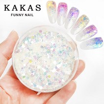 [퍼니네일] 화려한 샤인 글리터 6종 30g 대용량 글리터, 샤인글리터 30g - 01.화이트