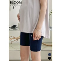 블룸마터니티 슬림 4부 임산부 요가바지