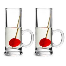 아코록 아일랜드 손잡이샷잔 60ml, 2개입