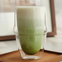 까사무띠 리본 이중 유리컵 410ml 2P, 상세설명 참조