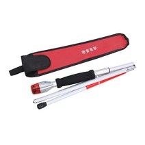 시각장애인용 음성 도움소리 경광등 발산 4단 지팡이, 음성 블라인드 스틱 블랙 블라인드 스틱 헤드