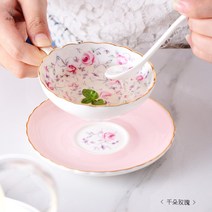 본차이나 커피잔세트 홍차잔세트 영국 북유럽 스타일 쌍화찻잔 명품 믹스 커피잔, C타입