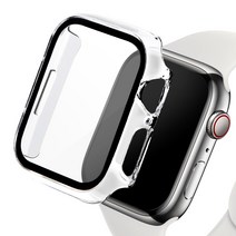 아이몰 애플워치 3/4/5/6/7/SE 풀커버 투명 프레임 필름 케이스, 42mm
