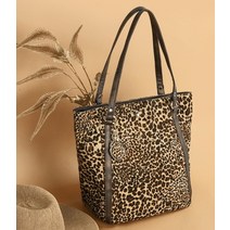 호피무늬 여자가방 숄더백 세련된 데일리 토트백