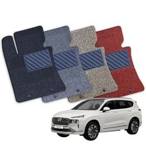 싼타페 전차종 확장형 코일매트 카매트 풀세트 CK, 블랙, 더뉴싼타페 하이브리드(20년7월-), 현대