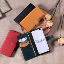 본아띠 (BonAtti) 갤럭시S10 5G (G977) 지니 천연가죽 지갑형 다이어리 핸드폰케이스 휴대폰 케이스