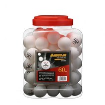 탁구공 탄성 충격 방지 탁구 공 쉽게 변형 되지 않는 레크리에이션 플레이 ABS 60 개, 2.60pcs White