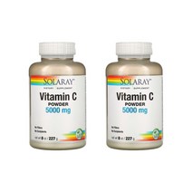 솔라레이 Vitamin 비타민 C 파우더 가루 분말 5000mg 227g 2팩 Solaray 아스코르빈산