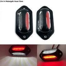카라반트레일러 12V 24V LED 번호판 라이트 크롬 오토바이 RV 캐러밴 트럭 트레일러 플레이트 조명 1 개 167694, Onesize