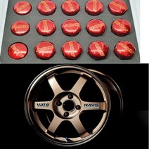 볼크 레이싱 락너트 레인보우 휠볼트 휠너트, 6. 롱-레드 (M12x1.5P)
