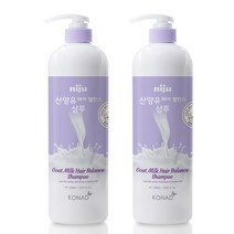 2개)니쥬 산양유 헤어밸런스 샴푸 1000ml, 2개